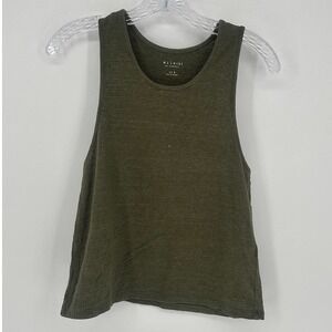 Miles by Madewell Olive Green Racerback Tank Top Size Small